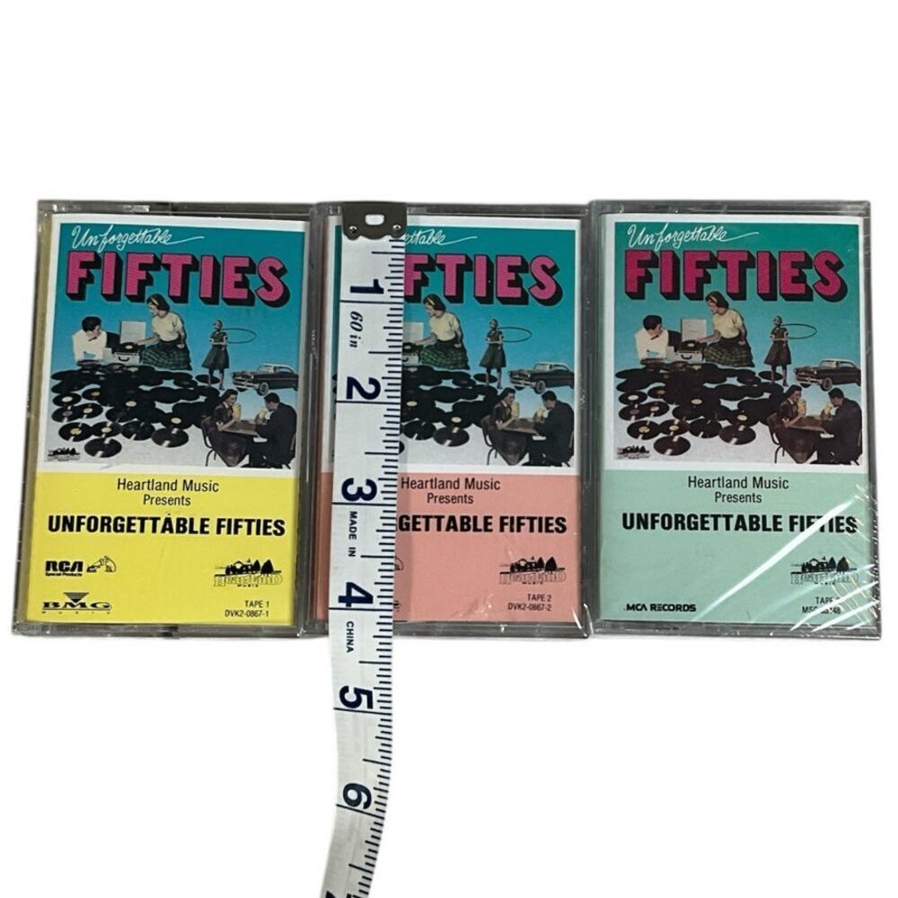 RCA Heartland Music Unforgettable Fifties Cassette Compilation Album NWT 3 Tapes - Picture 5 of 5